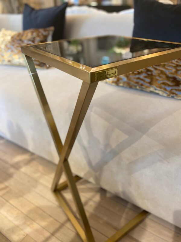 Brushed Gold Sofa Table - Image 2