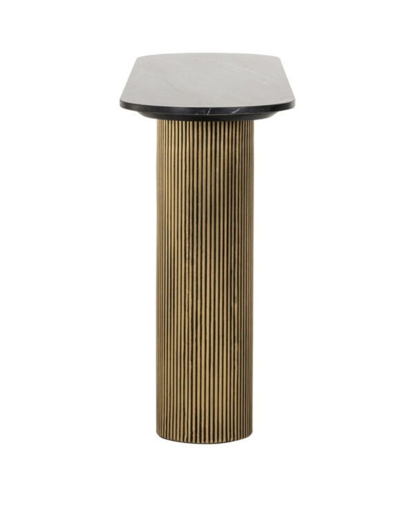 Dayton Black/Gold console table - Image 3