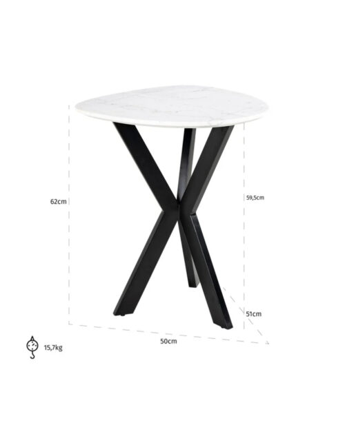 Trocadero White Side/end table - Image 2
