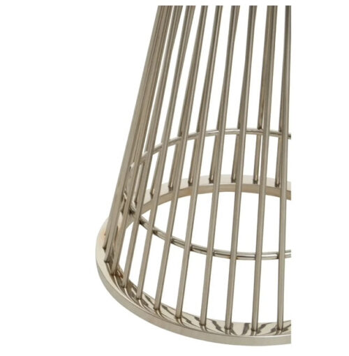Round Small Silver Dining table - Image 3
