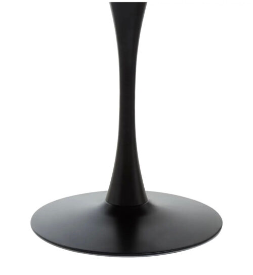 Round Black large dining table - Image 4