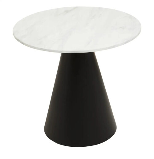 Round White Marble Top Dining table - Image 4