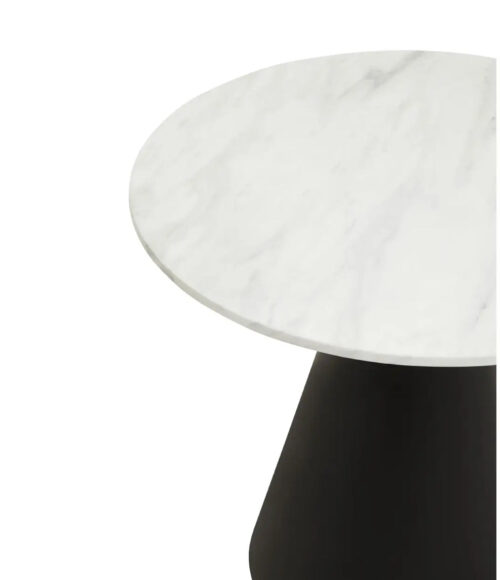Round White Marble Top Dining table - Image 2