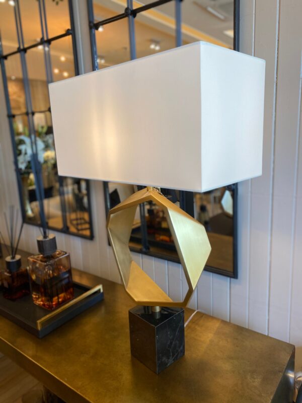 Gold Circle Table Lamp - Image 2