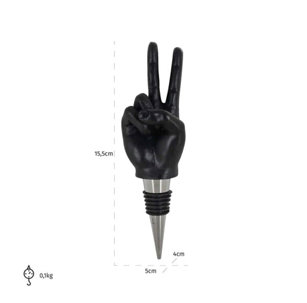 Black Bottle Stopper - Image 2