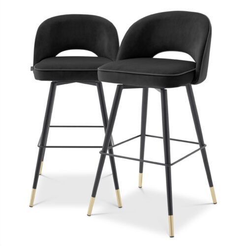 Black Bar Stool (set of 2) - Image 2