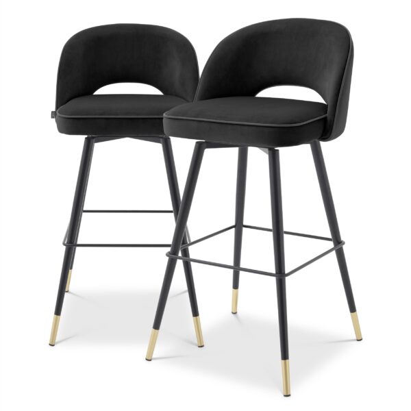 Black Bar Stool (set of 2) - Image 2