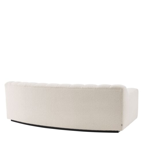 Curved Cream Boucle sofa - Image 4