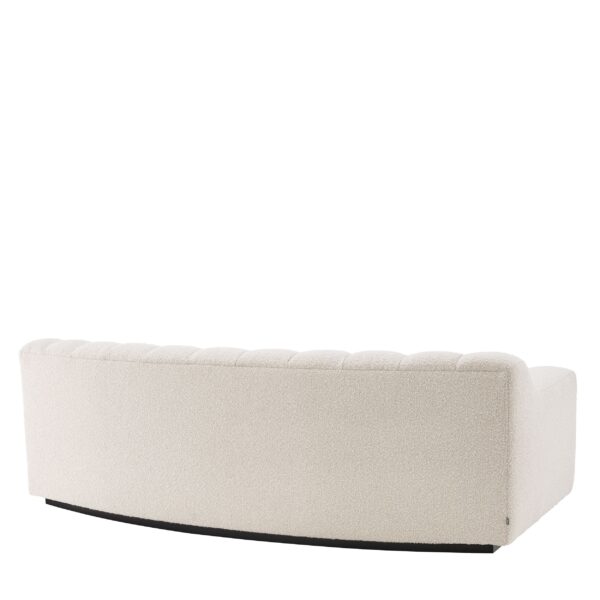 Curved Cream Boucle sofa - Image 4