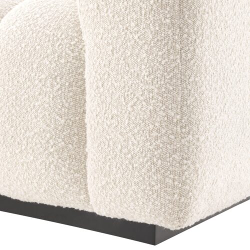 Curved Cream Boucle sofa - Image 2