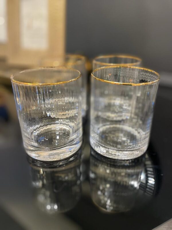 Gold Rim Tumblers