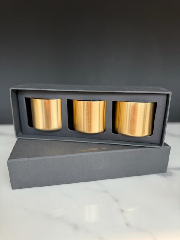 Vi1589...Set of 3 Sandalwood Candles - Image 2