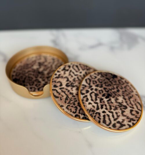 Leopard print coasters - Image 2