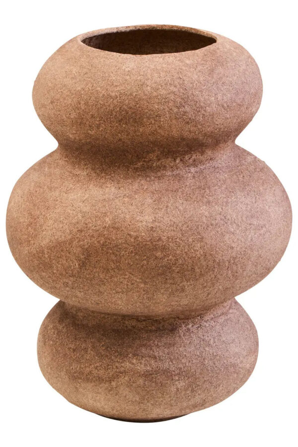 Viph792. Natural Cotton Mache Bubble Vase