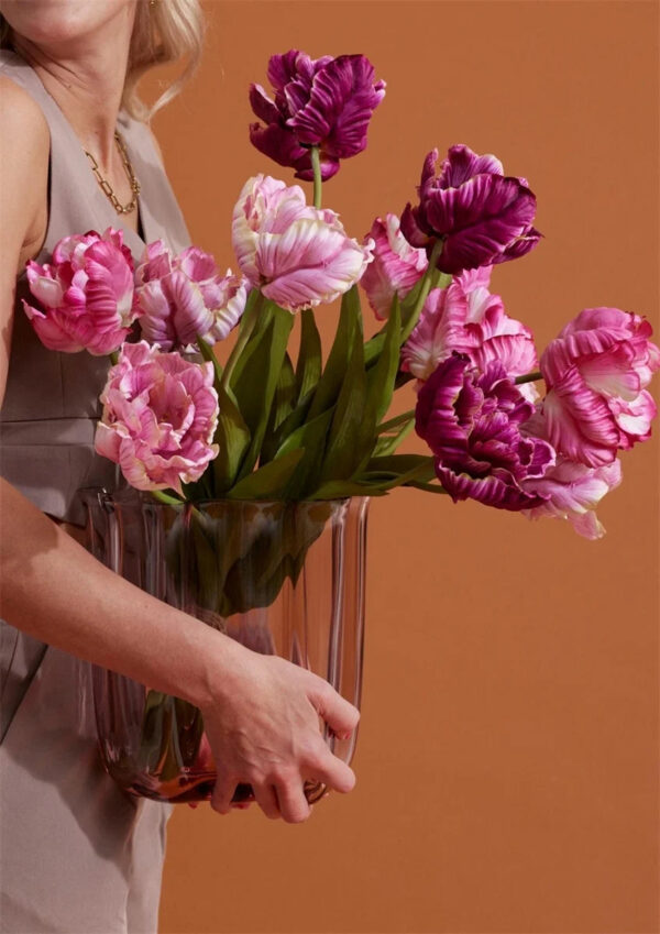 Viem053.   Dark Purple Tulip Paris Stem 66cm - Image 2