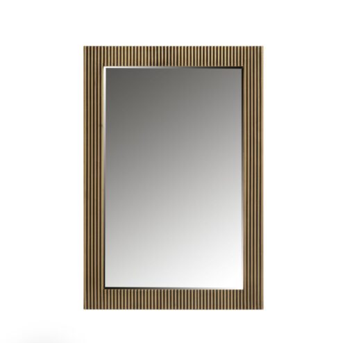 Gold rectangular ironville mirror - Image 2