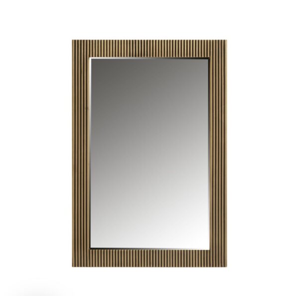 Gold rectangular ironville mirror - Image 2