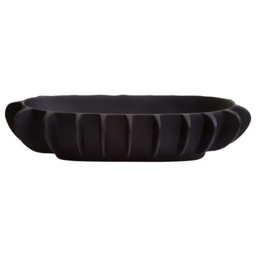 Cream or Black textured bowl - Image 2