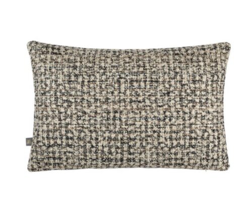 Black, Gold and Cream Textured Cushion - Image 2