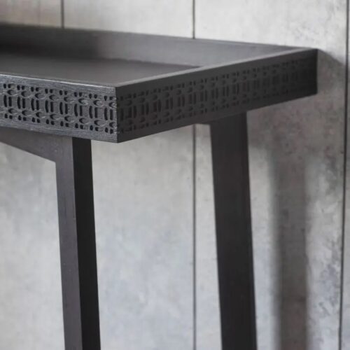 Black Charcoal Wooden Console - Image 3