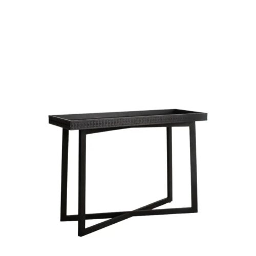 Black Charcoal Wooden Console - Image 6