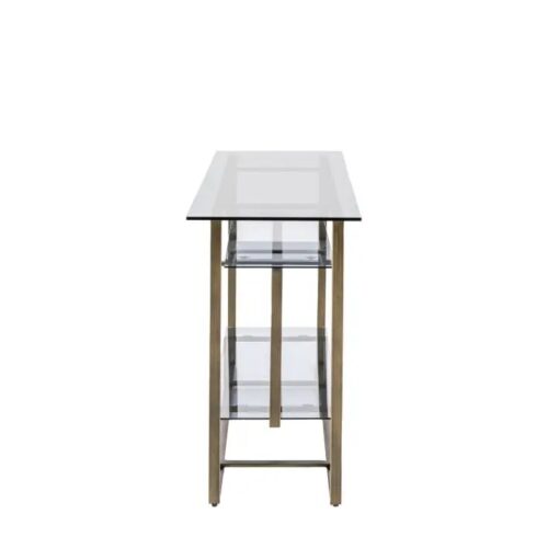 Thor Glass & Brass Console Table - Image 3