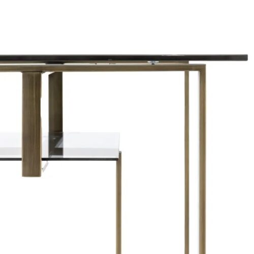 Thor Glass & Brass Console Table - Image 2
