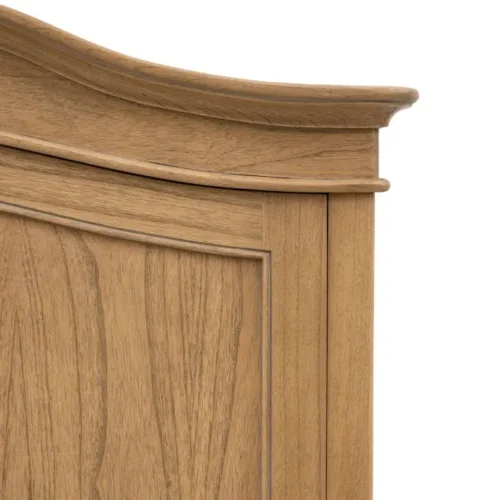 Weathered Finish Mindy Wood 2 Door Wardrobe - French Chic - Image 5