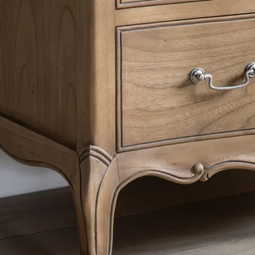 Weathered Finish Mindy Wood Chest Of Drawers - French Chic - Image 5