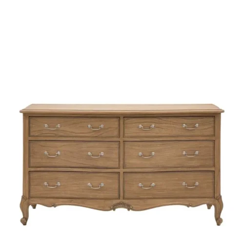 Weathered Finish Mindy Wood Chest Of Drawers - French Chic - Image 4