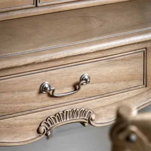 Weathered Finish Mindy Wood Dressing Table - Image 4