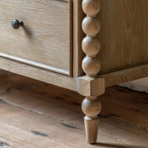 Arti Lime-wash Oak 3 Drawer Chest - Image 7