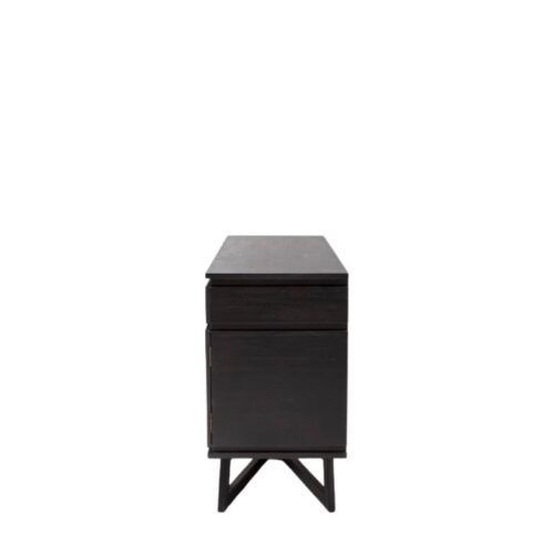 Black 3 Door 2 Drawer Sideboard - Image 2