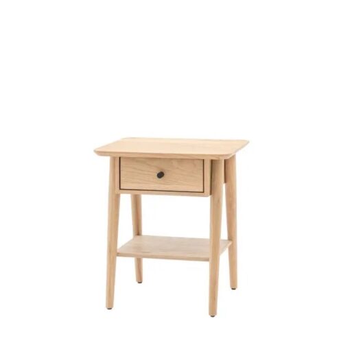 Stylish Oak Bedside Table - Image 3