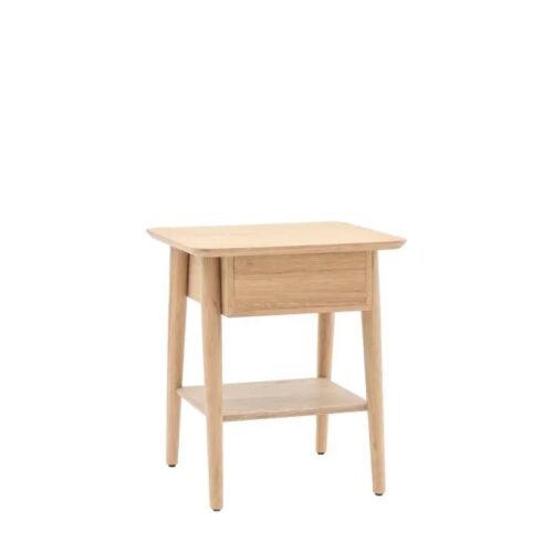 Stylish Oak Bedside Table - Image 7