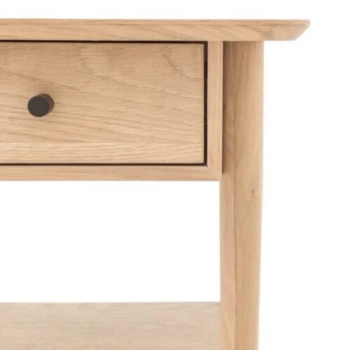 Stylish Oak Bedside Table - Image 8