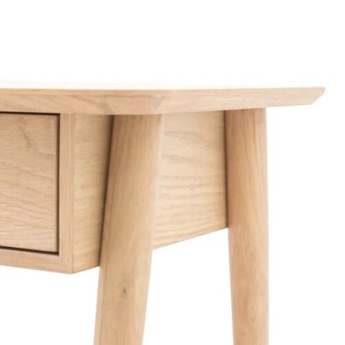Stylish Oak Bedside Table - Image 9