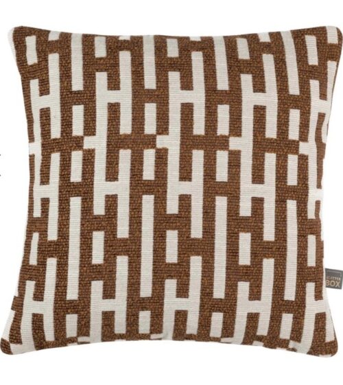 Geometric Terracotta Cushion - Image 2