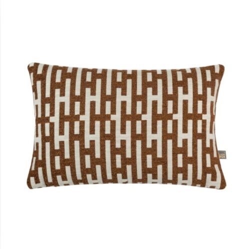 Geometric Terracotta Cushion