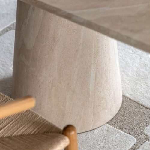 Modern Concrete Oval Dining Table ~ Indoor Or Outdoor Use - Image 6