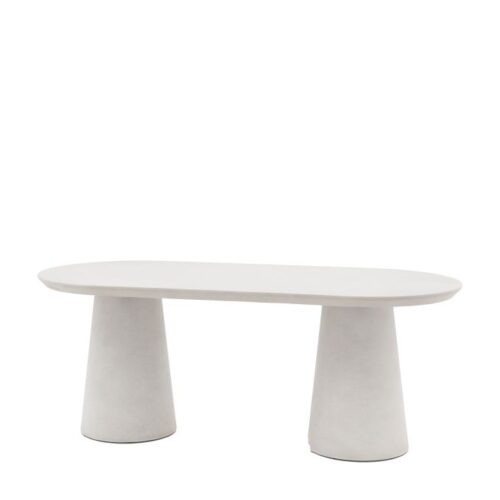 Modern Concrete Oval Dining Table ~ Indoor Or Outdoor Use - Image 8
