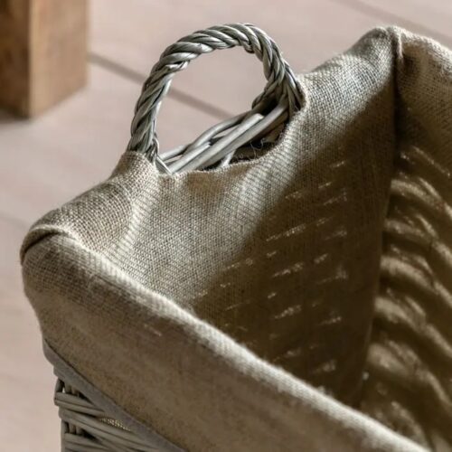 Square Natural Woven Storage Baskets with Jute Lining & Handles (Set Of 3) - Image 4