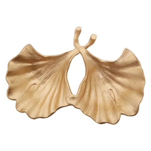Double Leaf Dish In Silver Or Gold - Image 4
