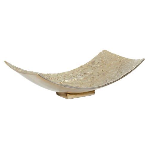 Textured Metal Dish In Gold Or Silver - Image 2