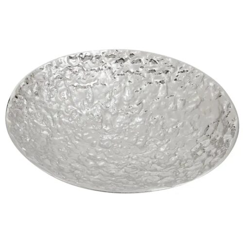 Round Hammered Metal Bowl In Gold Or Silver - Image 4