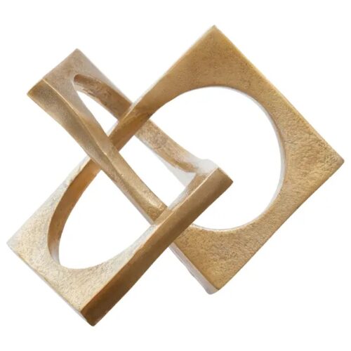 Decorative Sculpture – Modern Metallic Accent Gold Or Black - Image 2