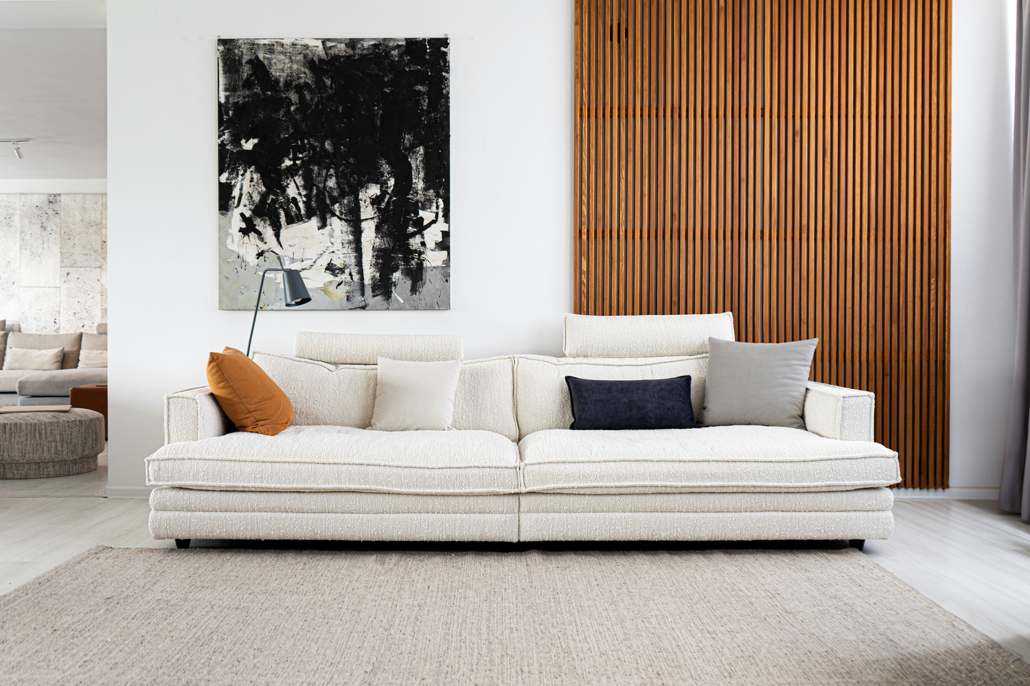 Agir sofa_ Denali White_Original Artwork