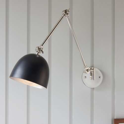 Lee 1 Lamp Wall Light with Matt Black Shade - Image 15