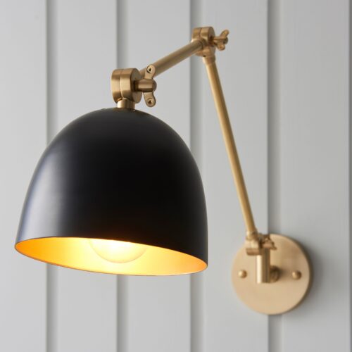 Lee 1 Lamp Wall Light with Matt Black Shade - Image 8