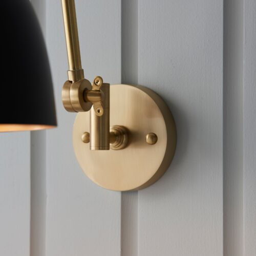 Lee 1 Lamp Wall Light with Matt Black Shade - Image 4